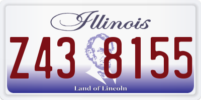 IL license plate Z438155