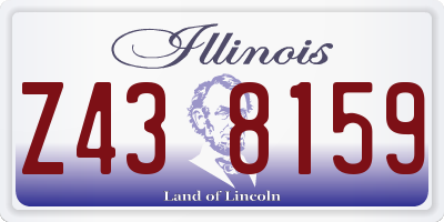 IL license plate Z438159