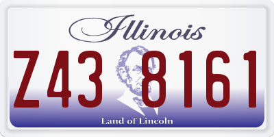 IL license plate Z438161