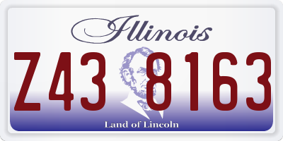IL license plate Z438163