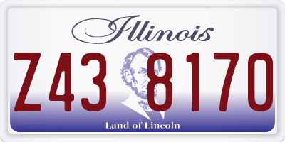IL license plate Z438170