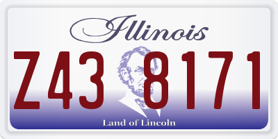 IL license plate Z438171