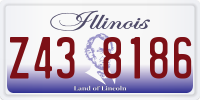 IL license plate Z438186
