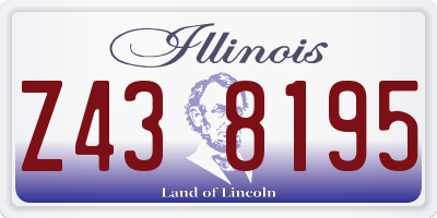 IL license plate Z438195
