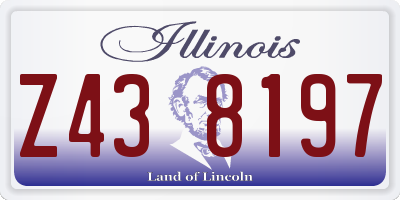 IL license plate Z438197