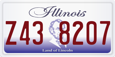 IL license plate Z438207