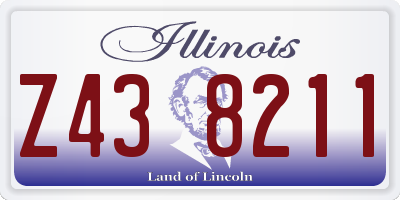 IL license plate Z438211