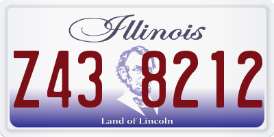 IL license plate Z438212