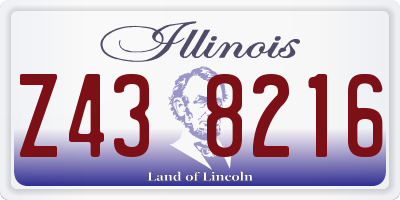 IL license plate Z438216