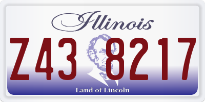 IL license plate Z438217