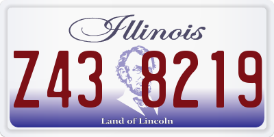 IL license plate Z438219