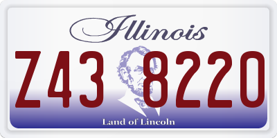 IL license plate Z438220