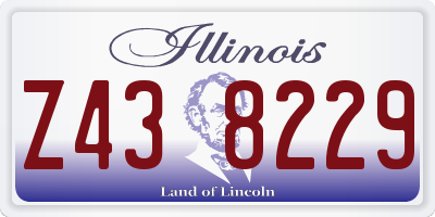 IL license plate Z438229