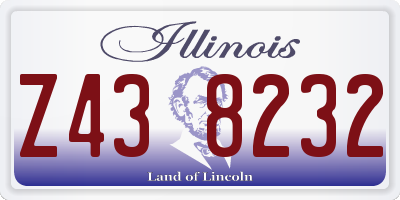 IL license plate Z438232