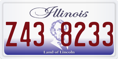 IL license plate Z438233