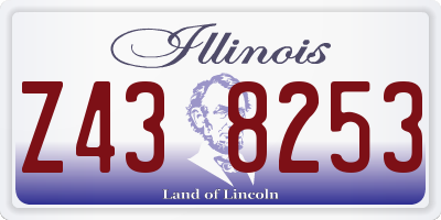 IL license plate Z438253