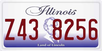 IL license plate Z438256