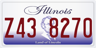 IL license plate Z438270
