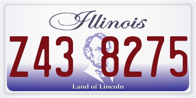IL license plate Z438275