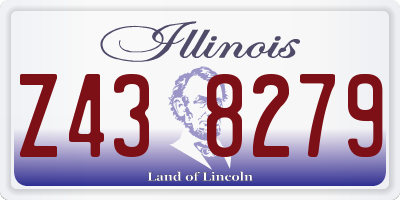 IL license plate Z438279