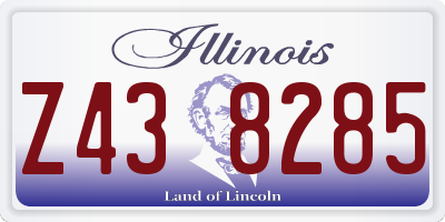 IL license plate Z438285