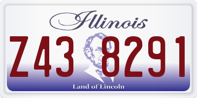IL license plate Z438291