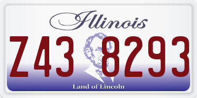 IL license plate Z438293