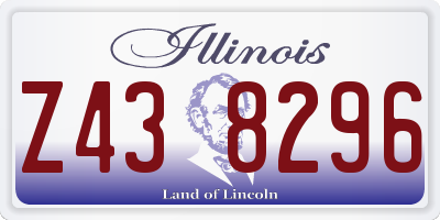 IL license plate Z438296