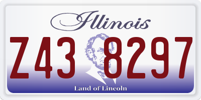 IL license plate Z438297