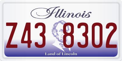 IL license plate Z438302