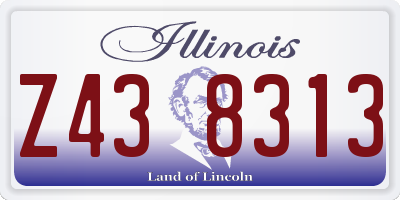 IL license plate Z438313