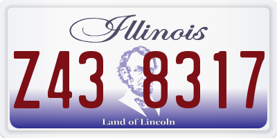 IL license plate Z438317