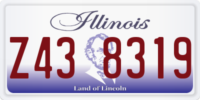 IL license plate Z438319