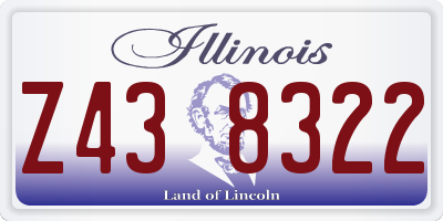 IL license plate Z438322