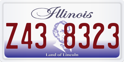 IL license plate Z438323