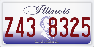 IL license plate Z438325