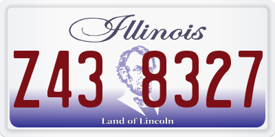 IL license plate Z438327