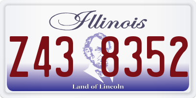 IL license plate Z438352