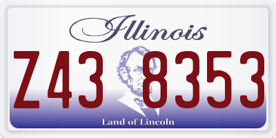 IL license plate Z438353
