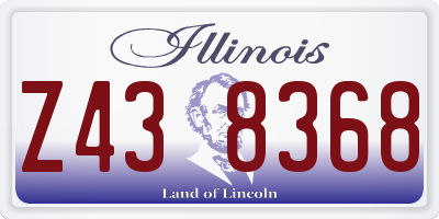 IL license plate Z438368