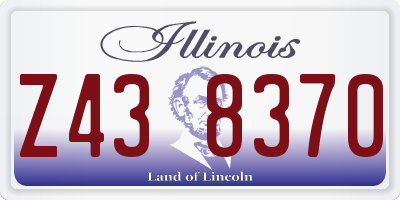 IL license plate Z438370