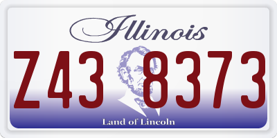 IL license plate Z438373