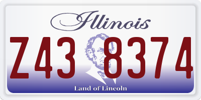 IL license plate Z438374