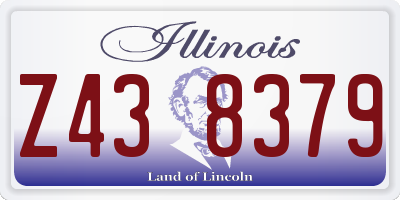 IL license plate Z438379