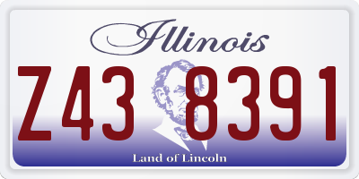 IL license plate Z438391