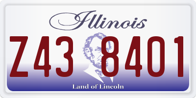 IL license plate Z438401