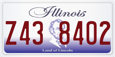 IL license plate Z438402