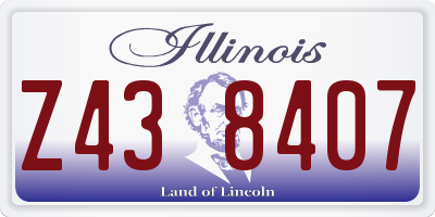 IL license plate Z438407