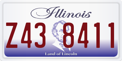 IL license plate Z438411
