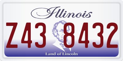 IL license plate Z438432